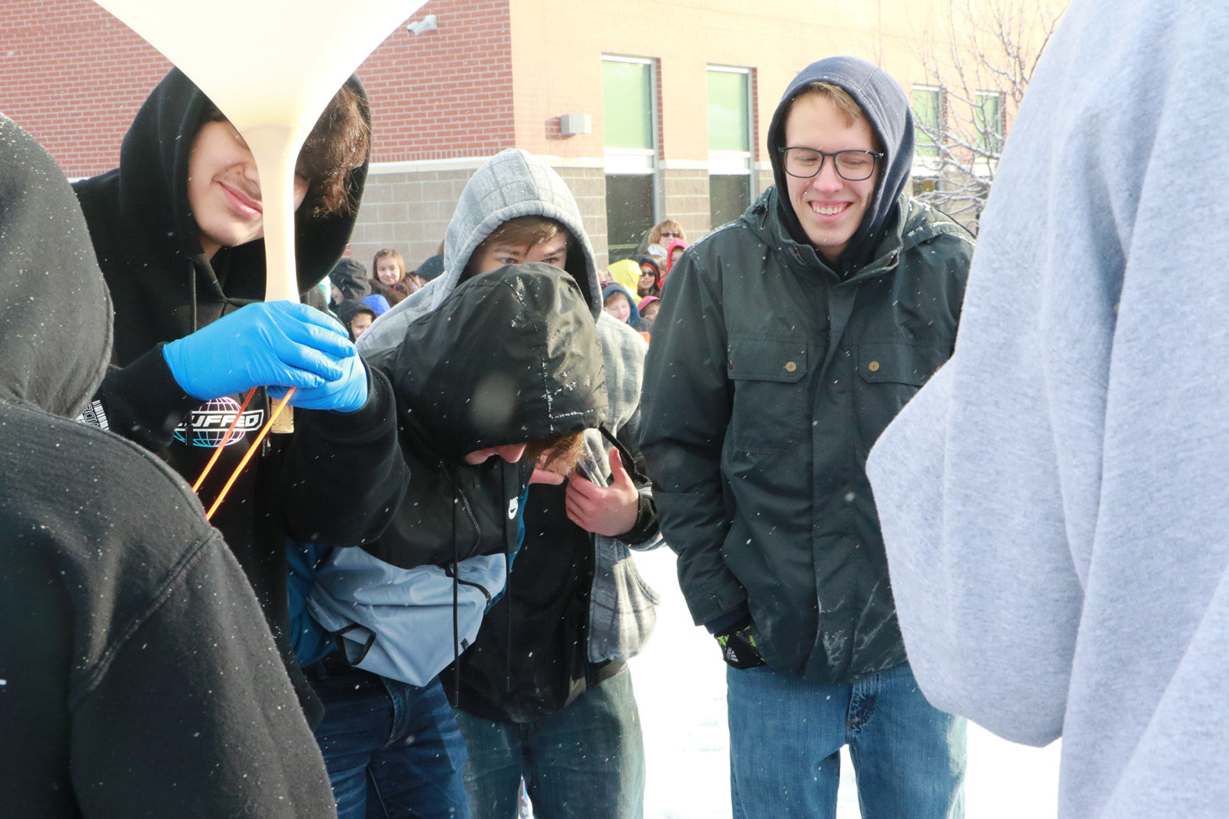 PHOTOS: Weather balloon launch at Lincoln Elementary